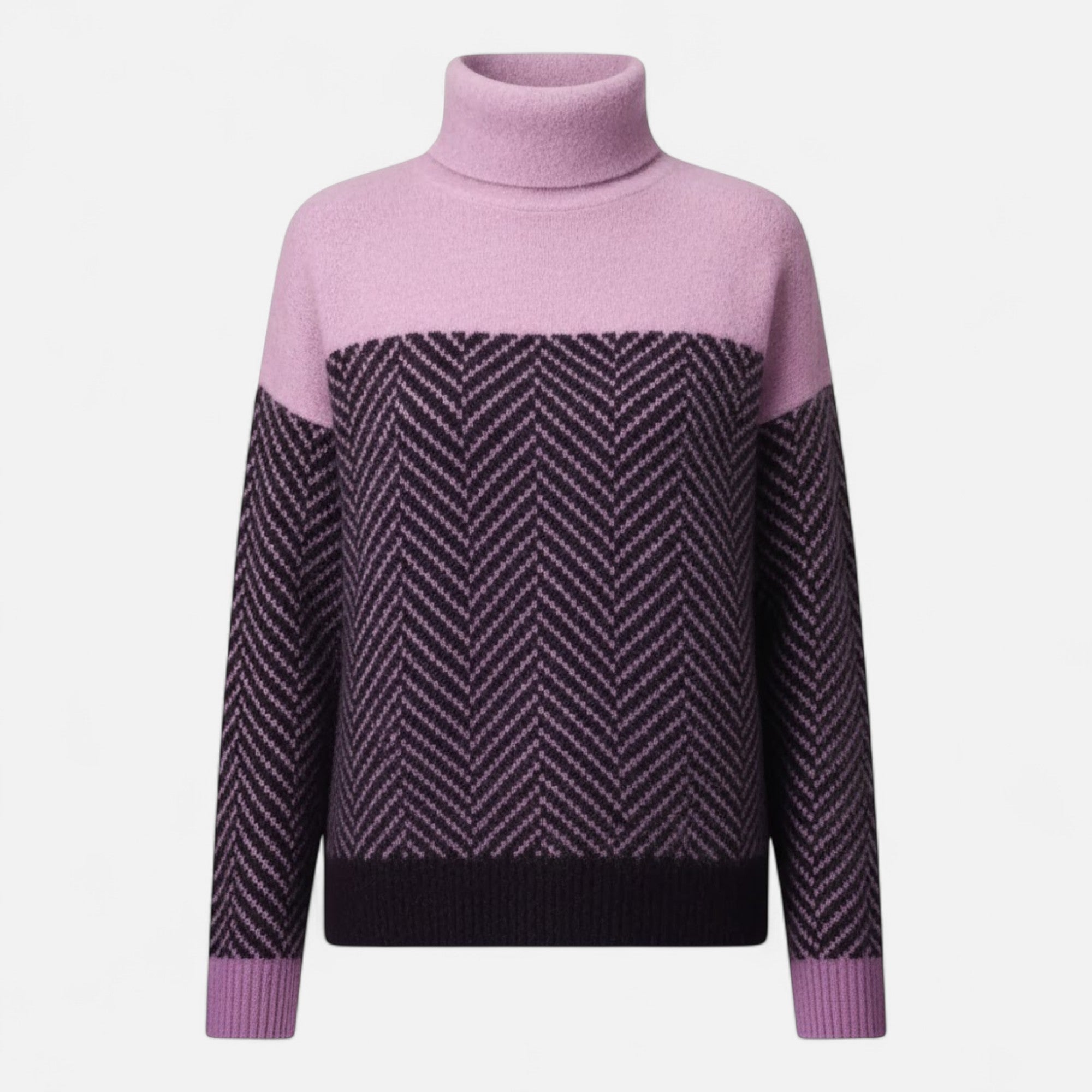 Valmonti | Women’s Wool Turtleneck Knit Sweater