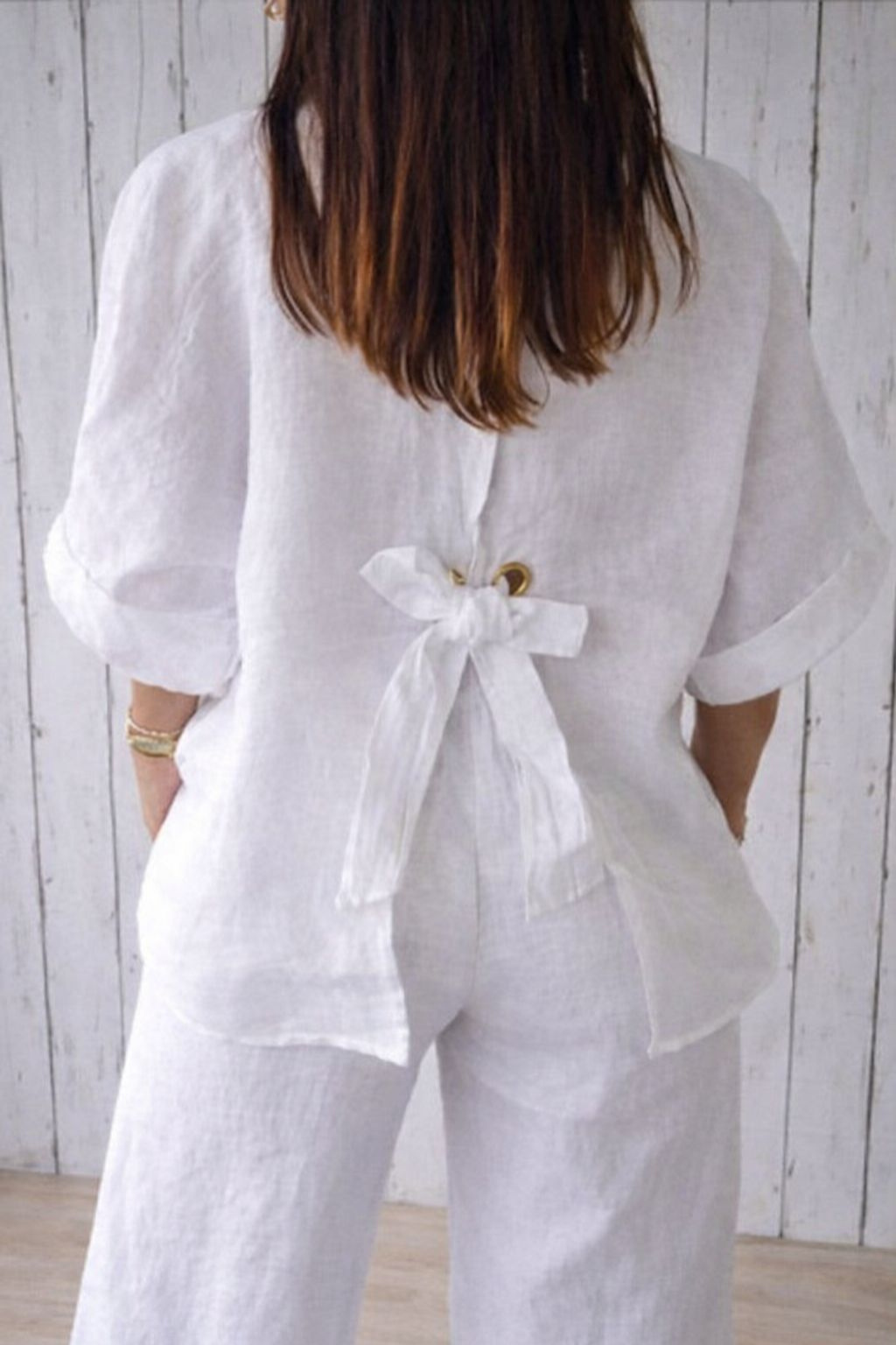 Women’s Lightweight Casual Shirt – Relaxed Roll-Sleeve Button-Up for Travel and Everyday Wear
