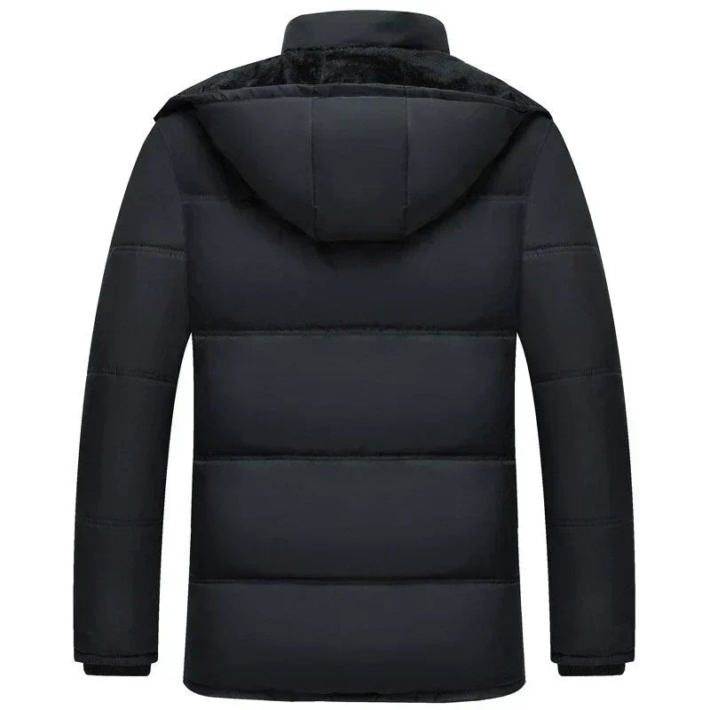 Doudoune à capuche pour homme – Vêtement d’extérieur d’hiver isolant pour se protéger du froid au quotidien