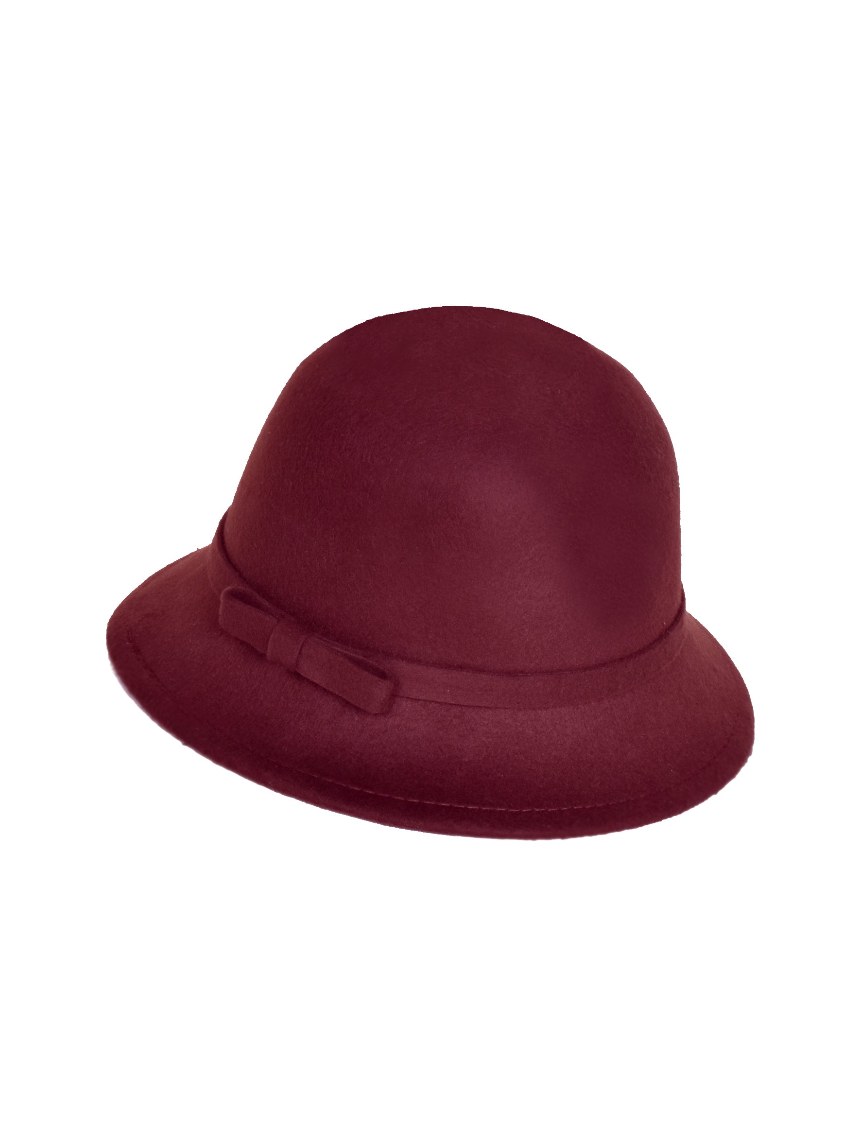 Dámský vintage klobouk cloche s mašlí