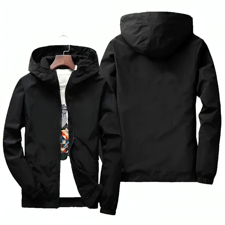 Men’s Waterproof Hooded Windbreaker Jacket – Lightweight Summer Layer for Outdoor Wear