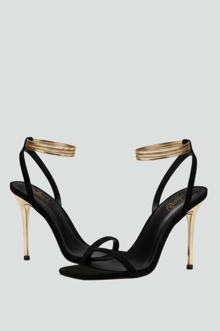 Sandales à talons aiguilles à brides pour femme – Talons à brides autour de la cheville pour les soirées