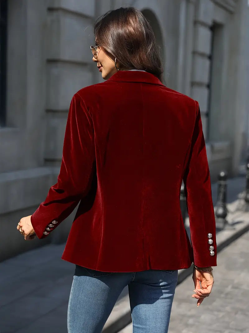 Dámské vypasované sako na jeden knoflík – klasické kancelářské sako pro smart casual i společenské příležitosti