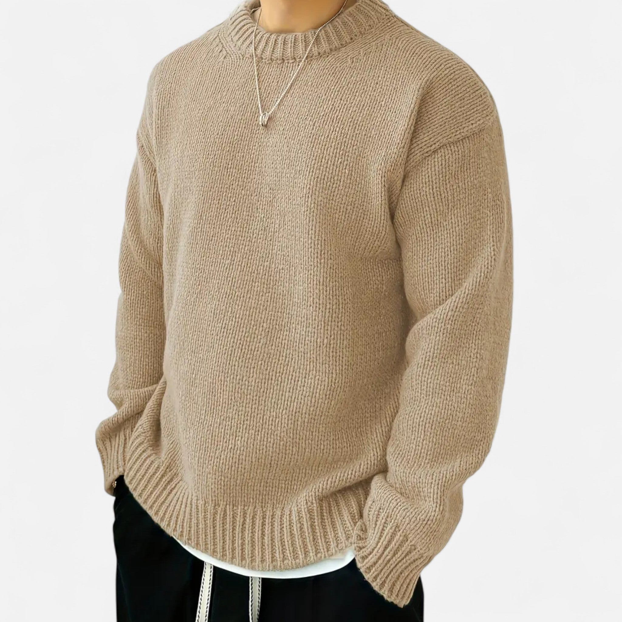 Valmonti | Men’s Solid Crew Neck Pullover