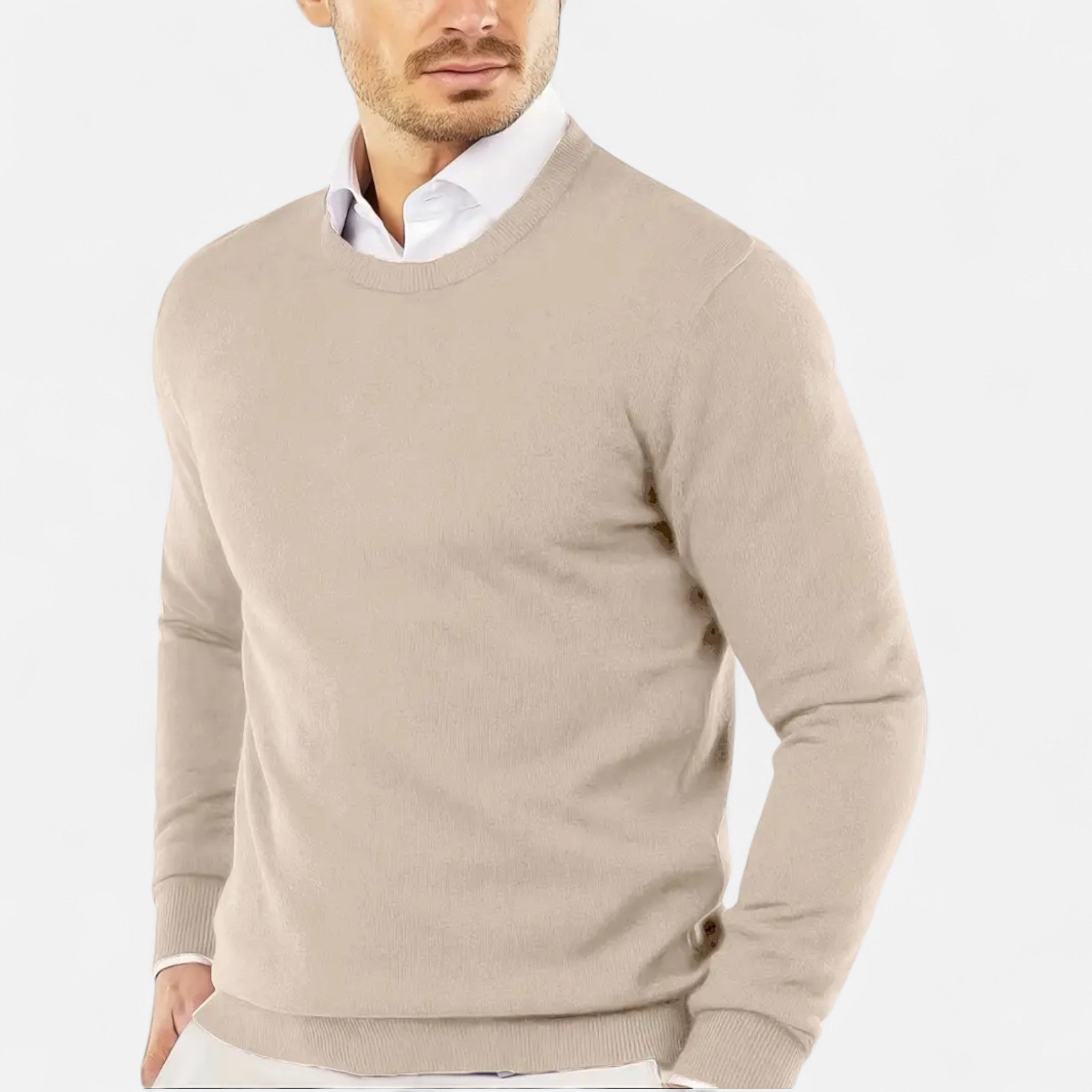 Valmonti | Men’s Round Neck Knit Sweater