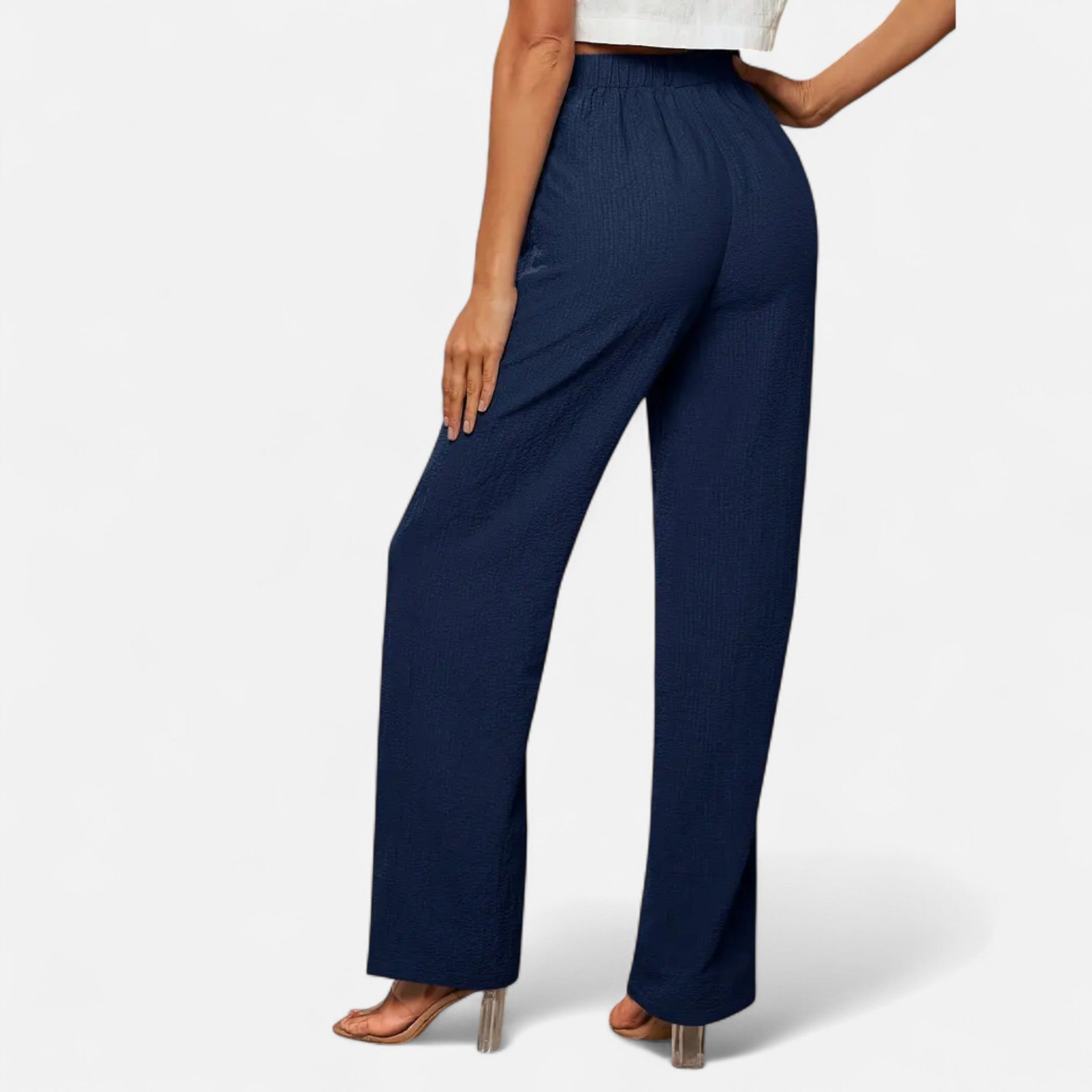 Valmonti | Women’s Straight-Leg Trousers – Timeless High-Waist Style