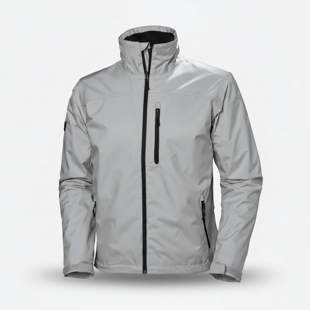 Men’s Waterproof & Windproof Crew Jacket – Breathable 2-Layer Outdoor Jacket for Everyday & Adventure