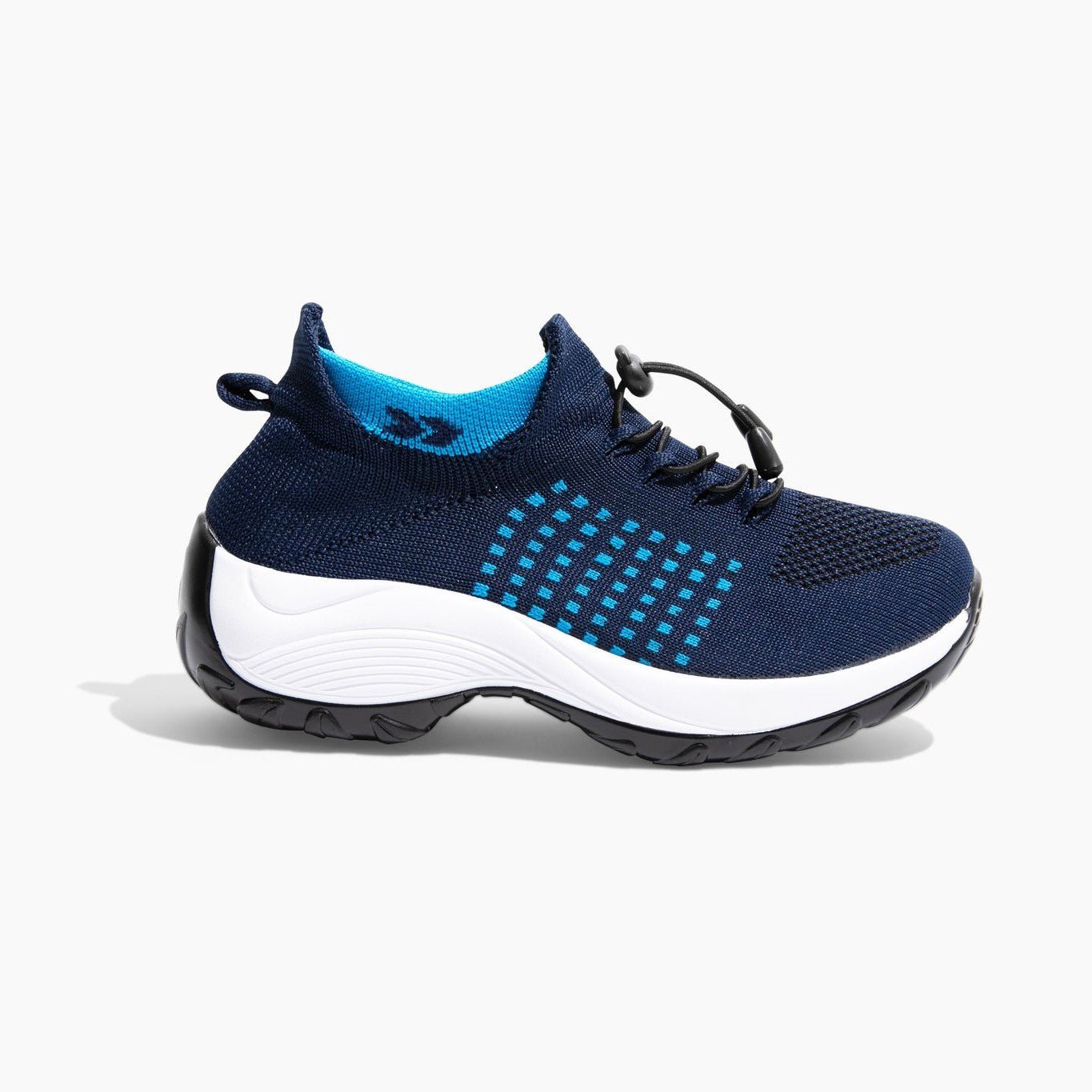 Women’s Knit Toggle Walking Shoes with Cushioned Sole