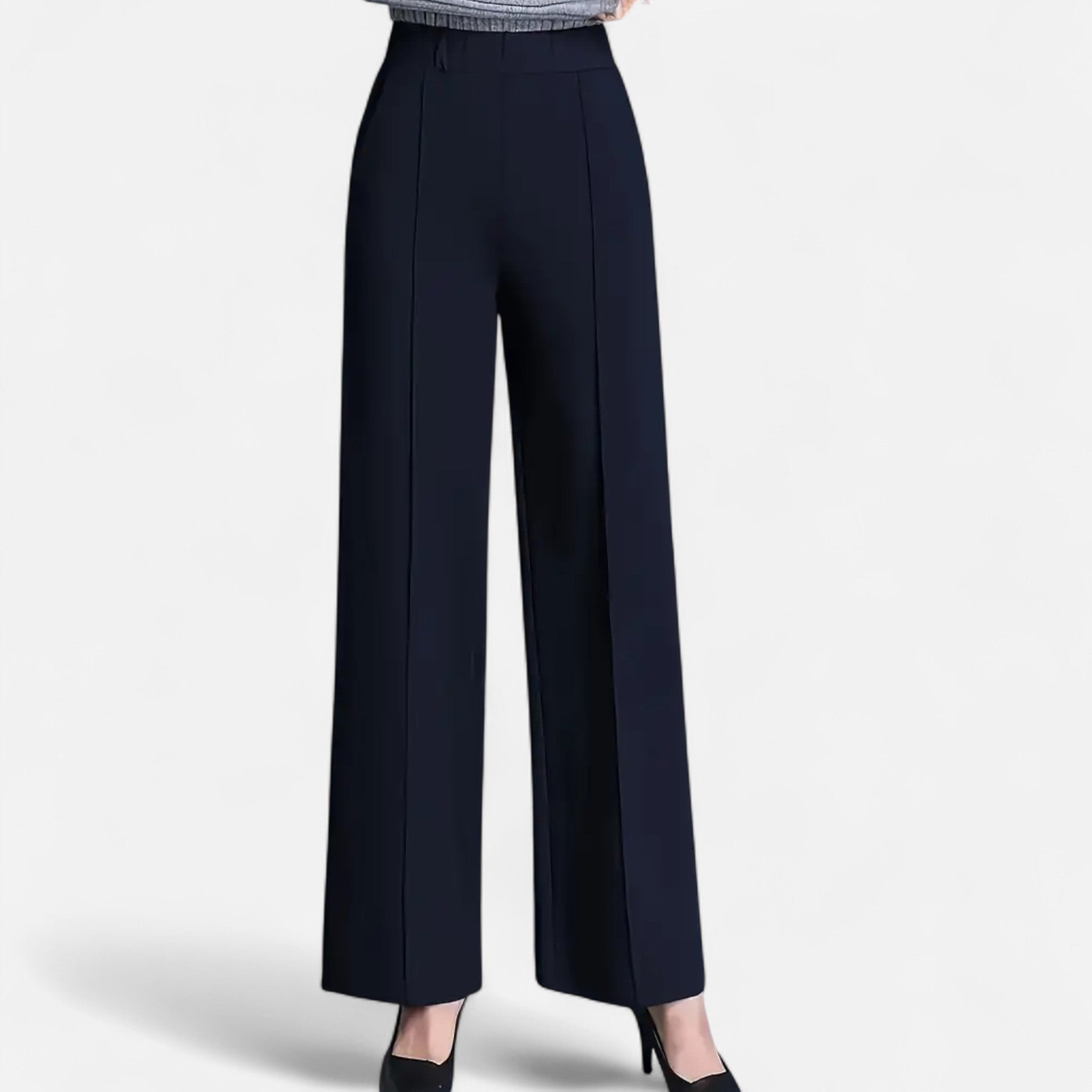Valmonti | Women’s High-Waist Straight-Leg Trousers