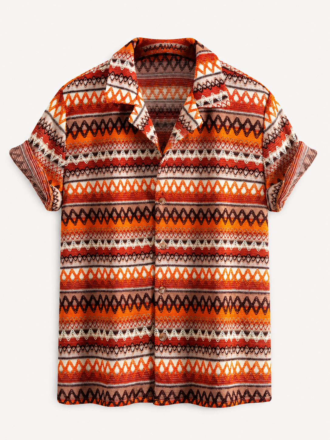 Men’s Printed Cuban Shirt and Linen Blend Trousers – Summer Holiday Co-Ord