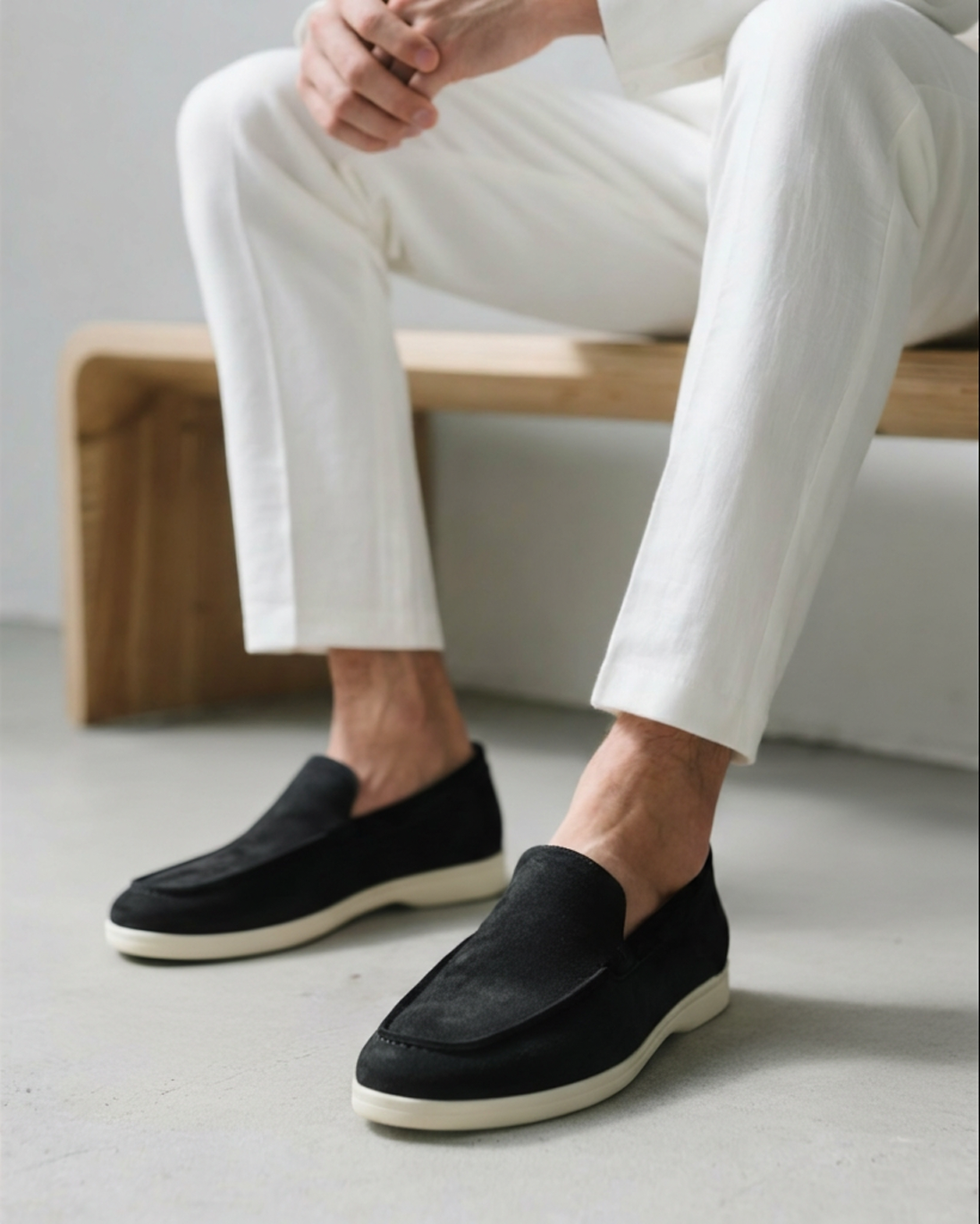 Herresuede slip-on loafers afslappede komfortable hverdags sko