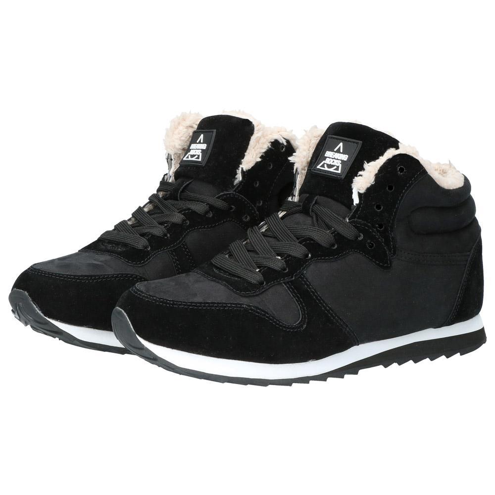 Men’s Fleece-Lined High-Top Winter Sneakers – Warm Lace-Up Shoes for Casual Cold-Weather Wear
