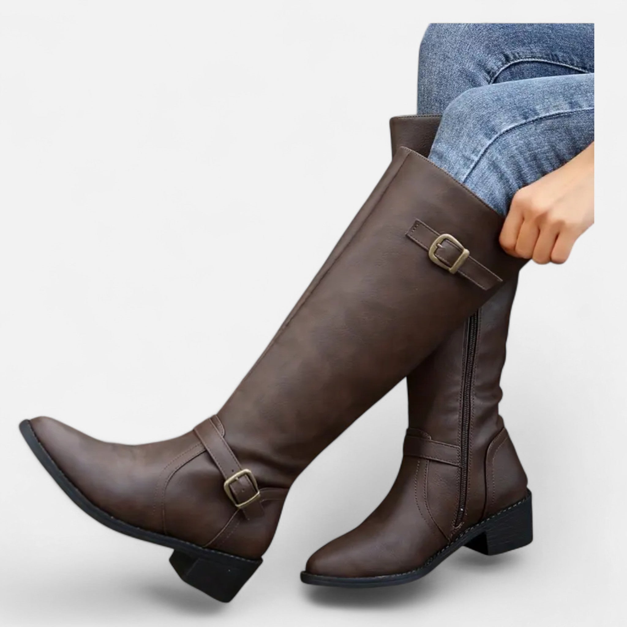 Valmonti | Women’s Pointed-Toe Long Boots