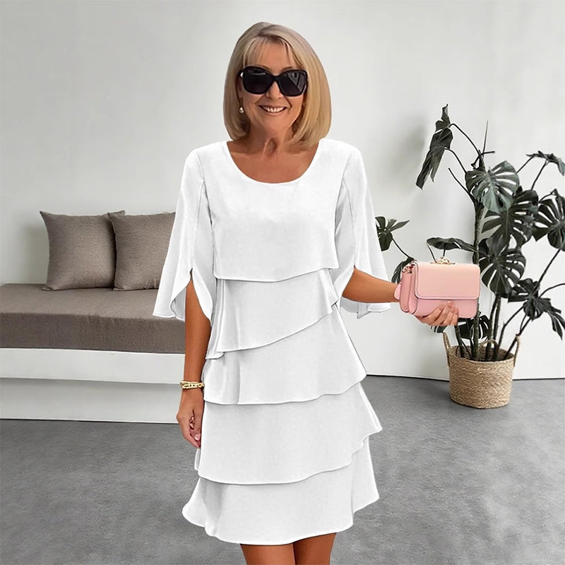 Women’s Layered Chiffon Dress Flowing Occasion Style