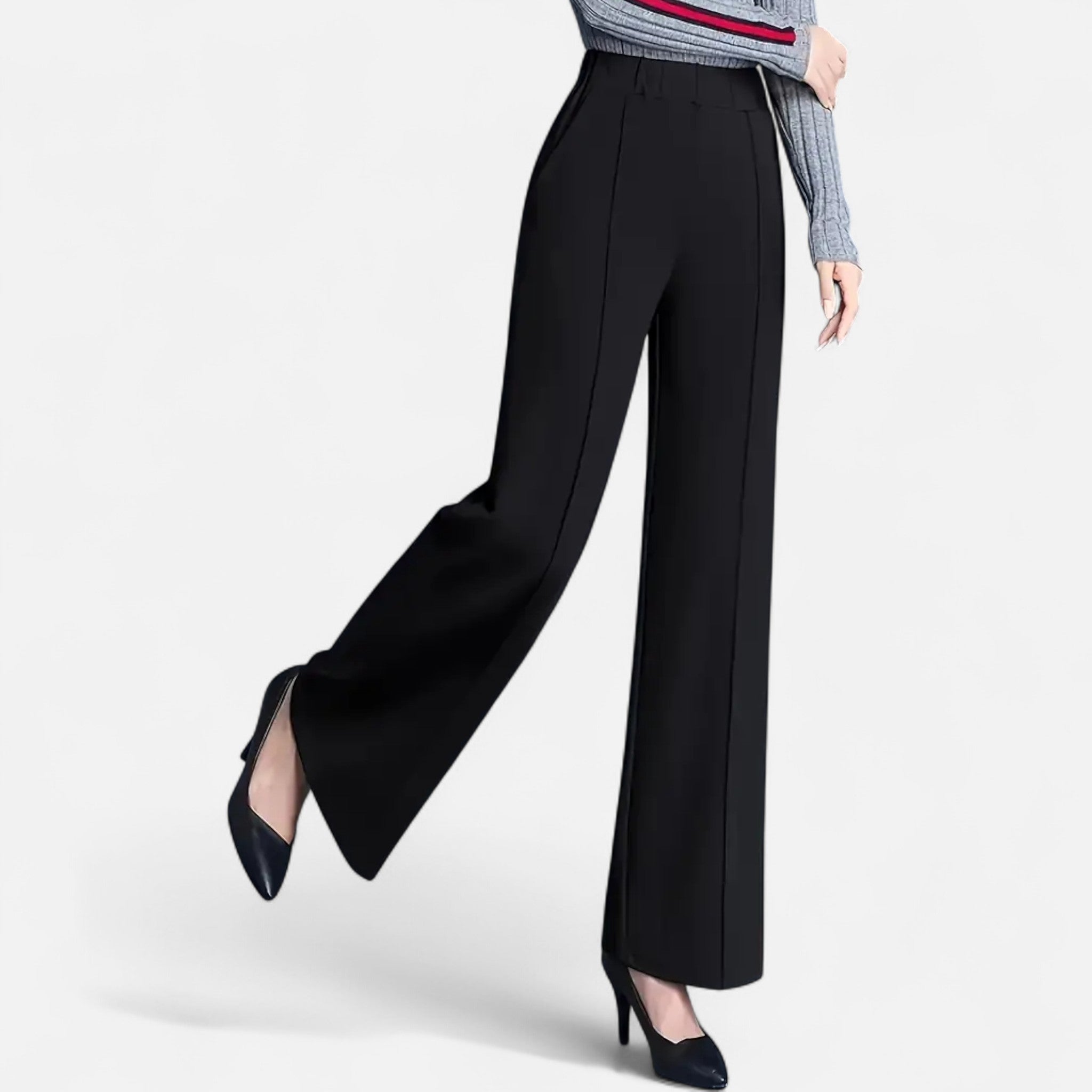 Valmonti | Women’s High-Waist Straight-Leg Trousers