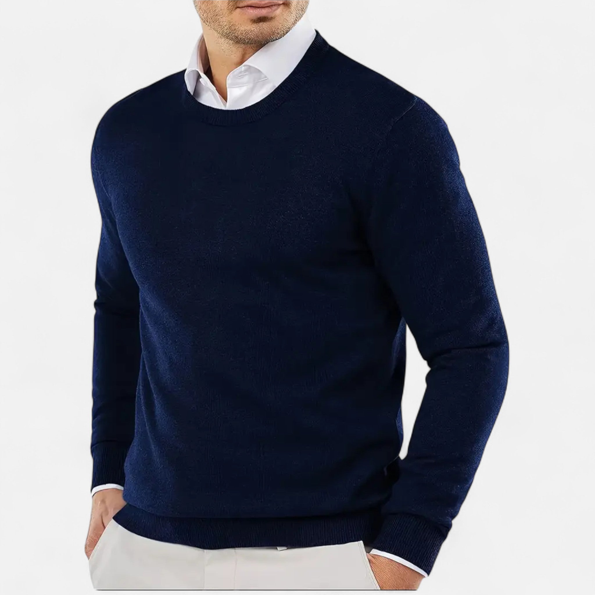 Valmonti | Men’s Round Neck Knit Sweater