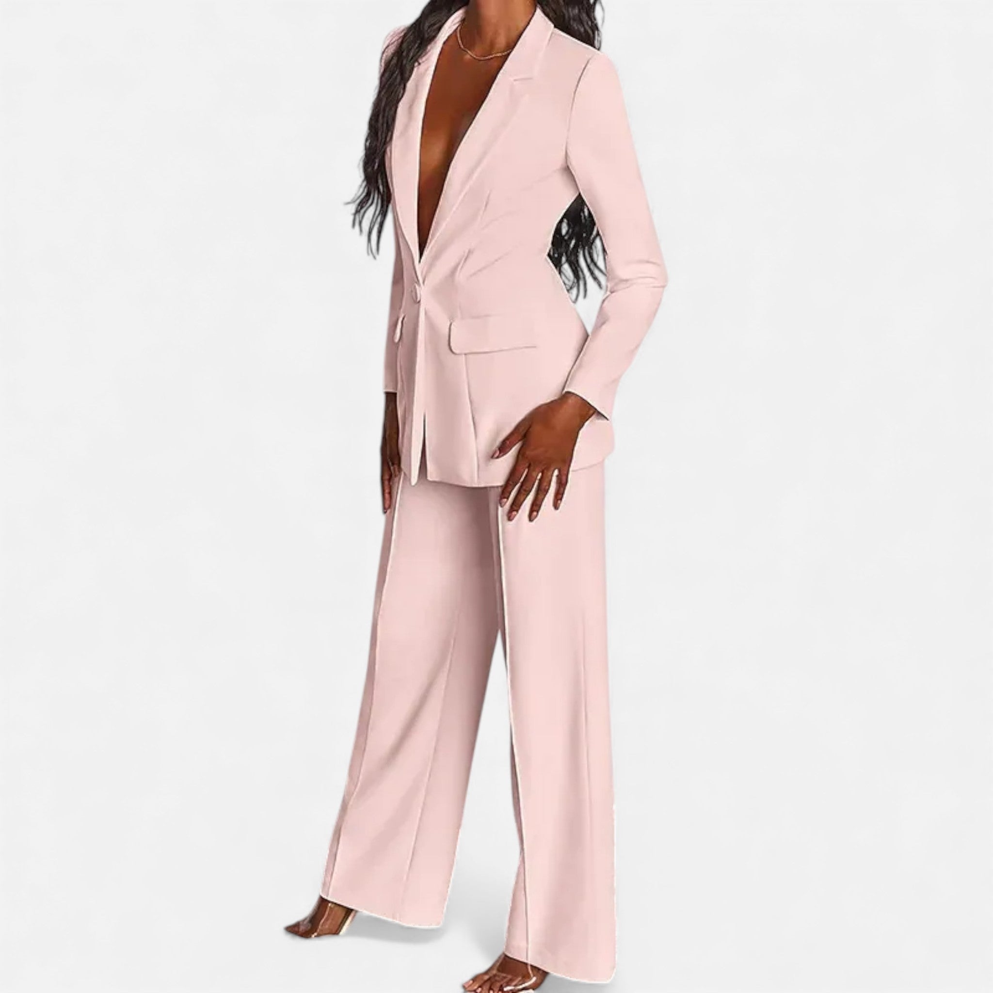 Valmonti | Women’s Business Pantsuit – Classic Tailored Suit