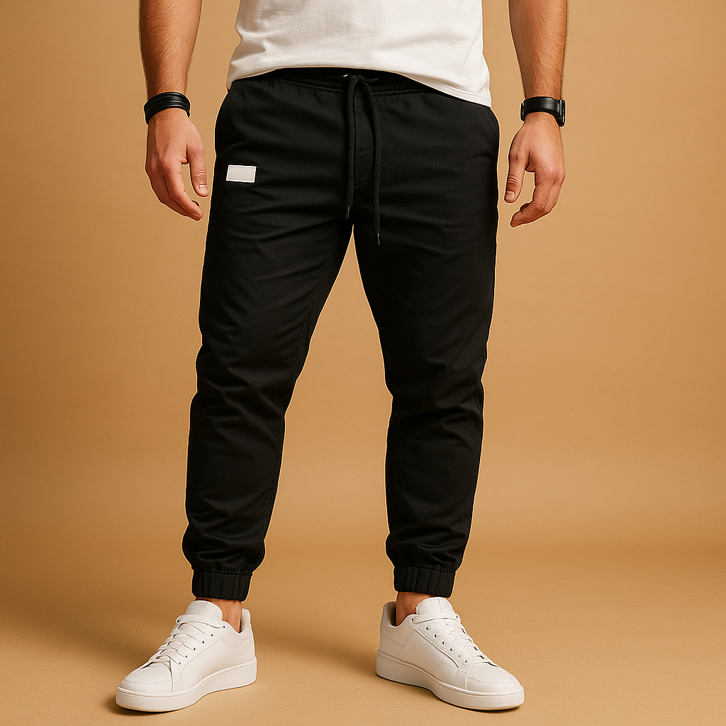Men’s Relaxed-Fit Cargo Jogger Trousers – Drawstring Waist Utility Pocket Tapered Style for Everyday Casual Outdoor Travel and Weekend Wear