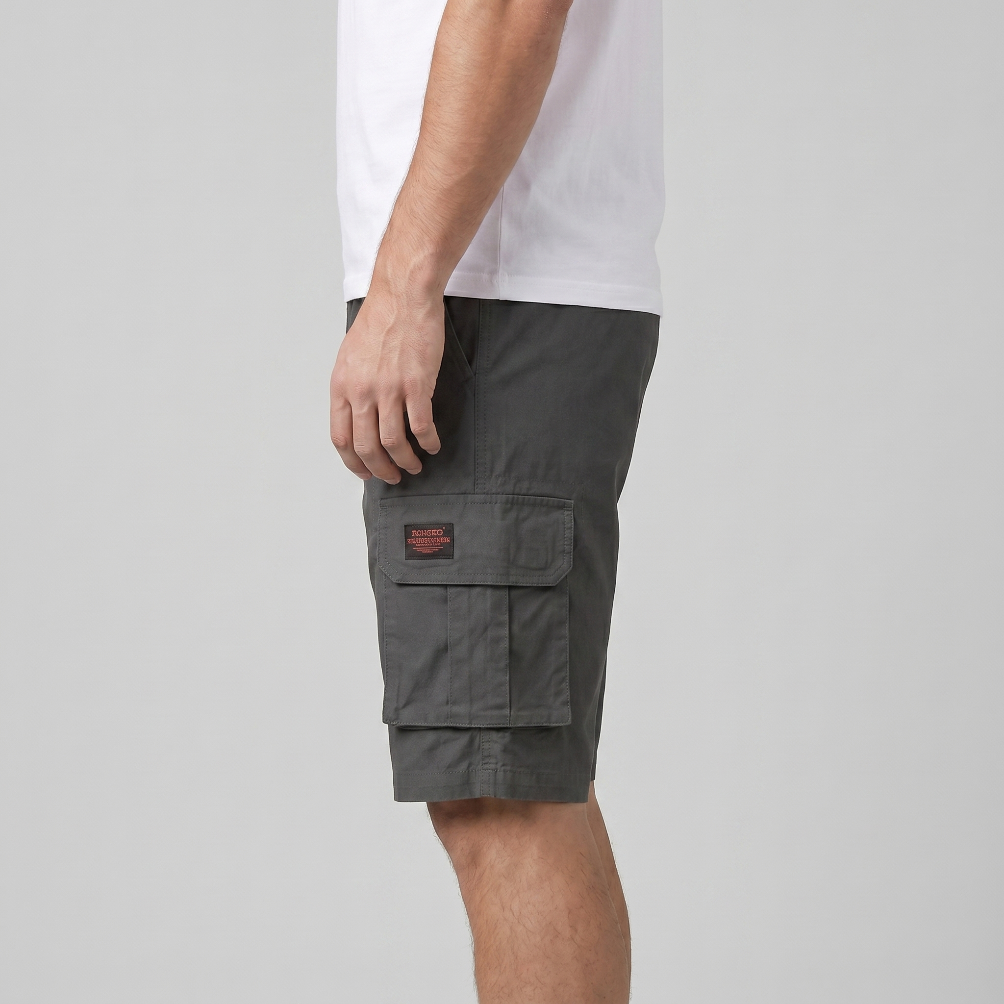 Pantaloncini Cargo da Uomo Vestibilità Comoda con Tasche Utility Stile Casual