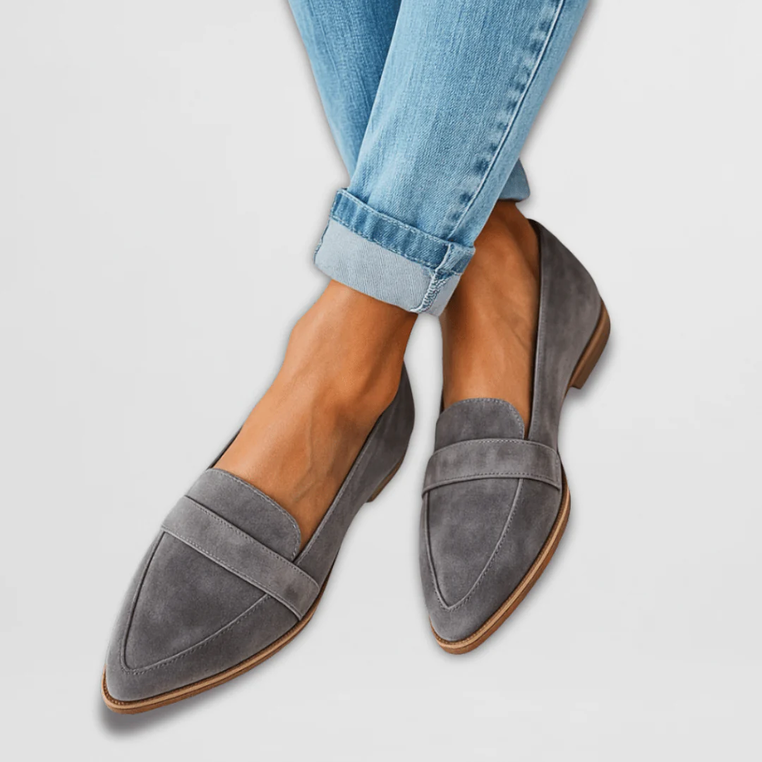Women’s Soft Backless Loafers – Smart Casual Slip-Ons for Work and Daily Wear