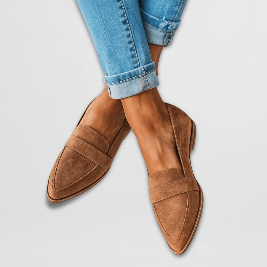 Women’s Soft Backless Loafers – Smart Casual Slip-Ons for Work and Daily Wear