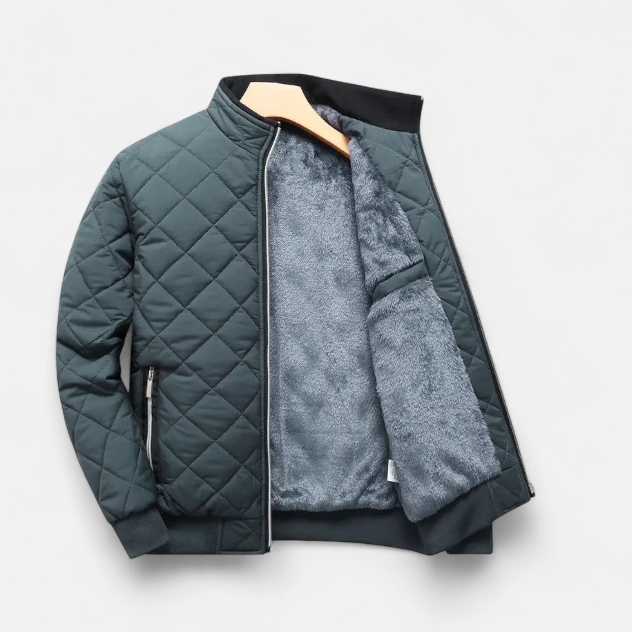 Valmonti | Men’s Quilted Fleece-Lined Winter Jacket