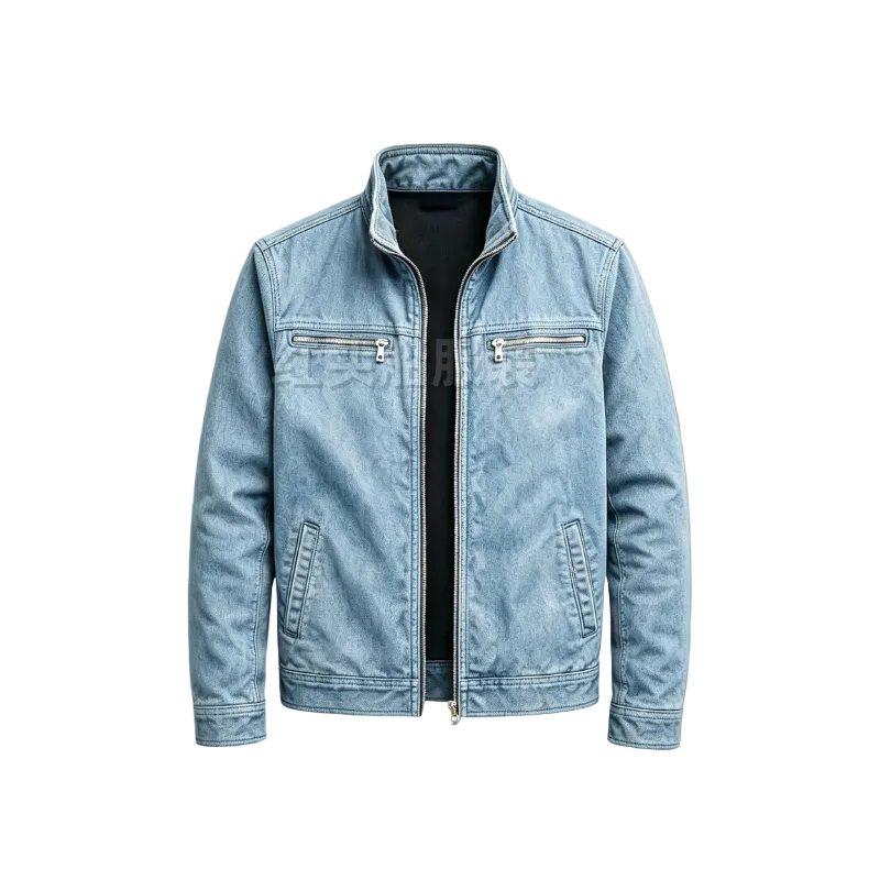 Men’s Classic Cotton Zip-Up Jacket – Stand-Collar Multi-Pocket Mid-Season Layer for Autumn City Wear Smart Casual Weekends Travel and Everyday Transitional Styling