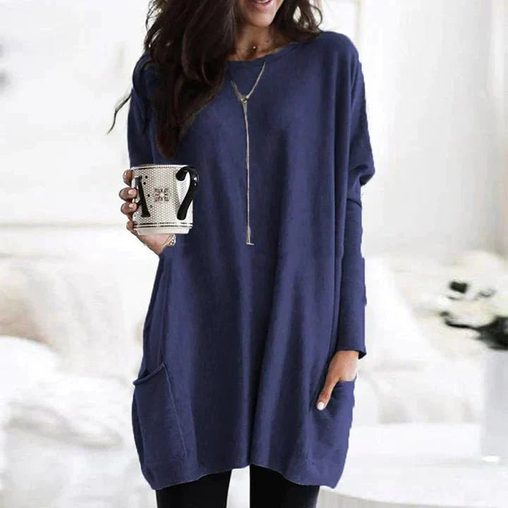 Women’s Casual T-Shirt With Pockets – Comfortable Breathable Soft Stylish Everyday Relaxed Fit
