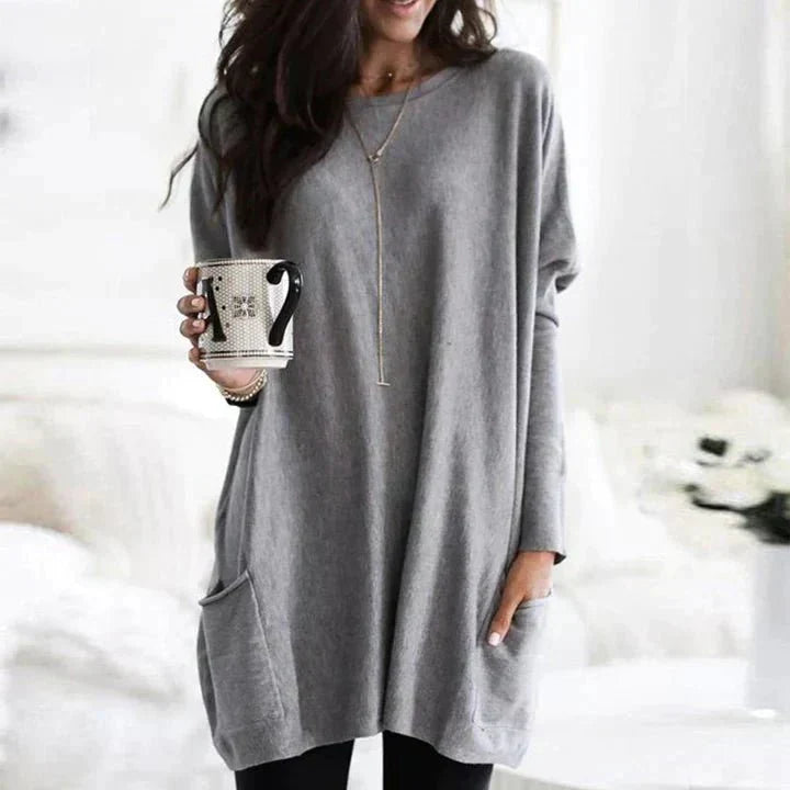 Women’s Casual T-Shirt With Pockets – Comfortable Breathable Soft Stylish Everyday Relaxed Fit