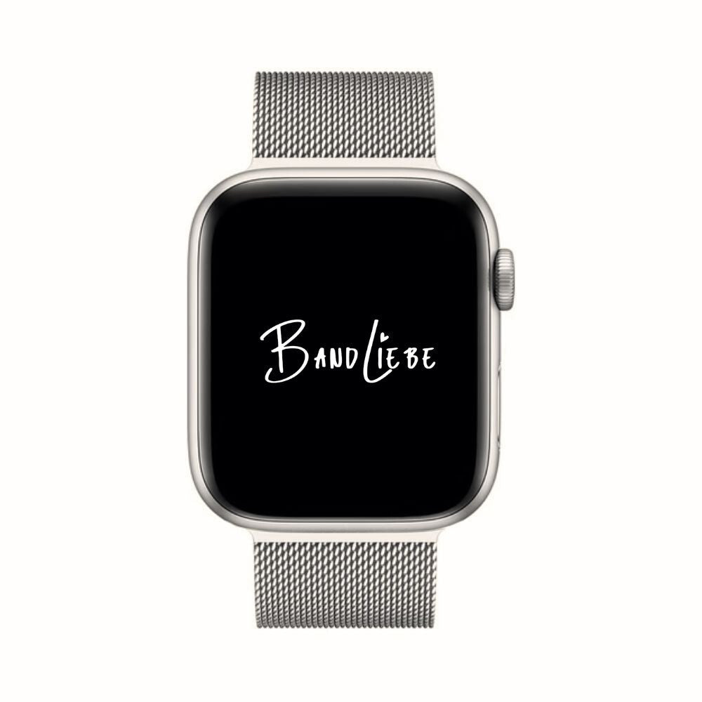 Herre Milanese Apple Watch-rem – Justerbar rustfri stålrem til arbejde og daglig brug