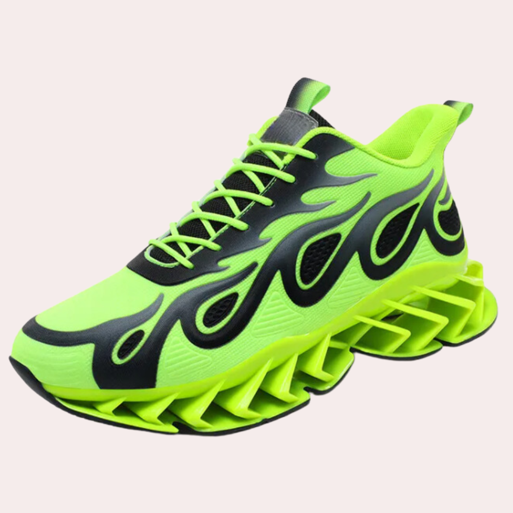 Sneakers da uomo con suola Blade, rete traspirante, stringate, ammortizzate, scarpe sportive