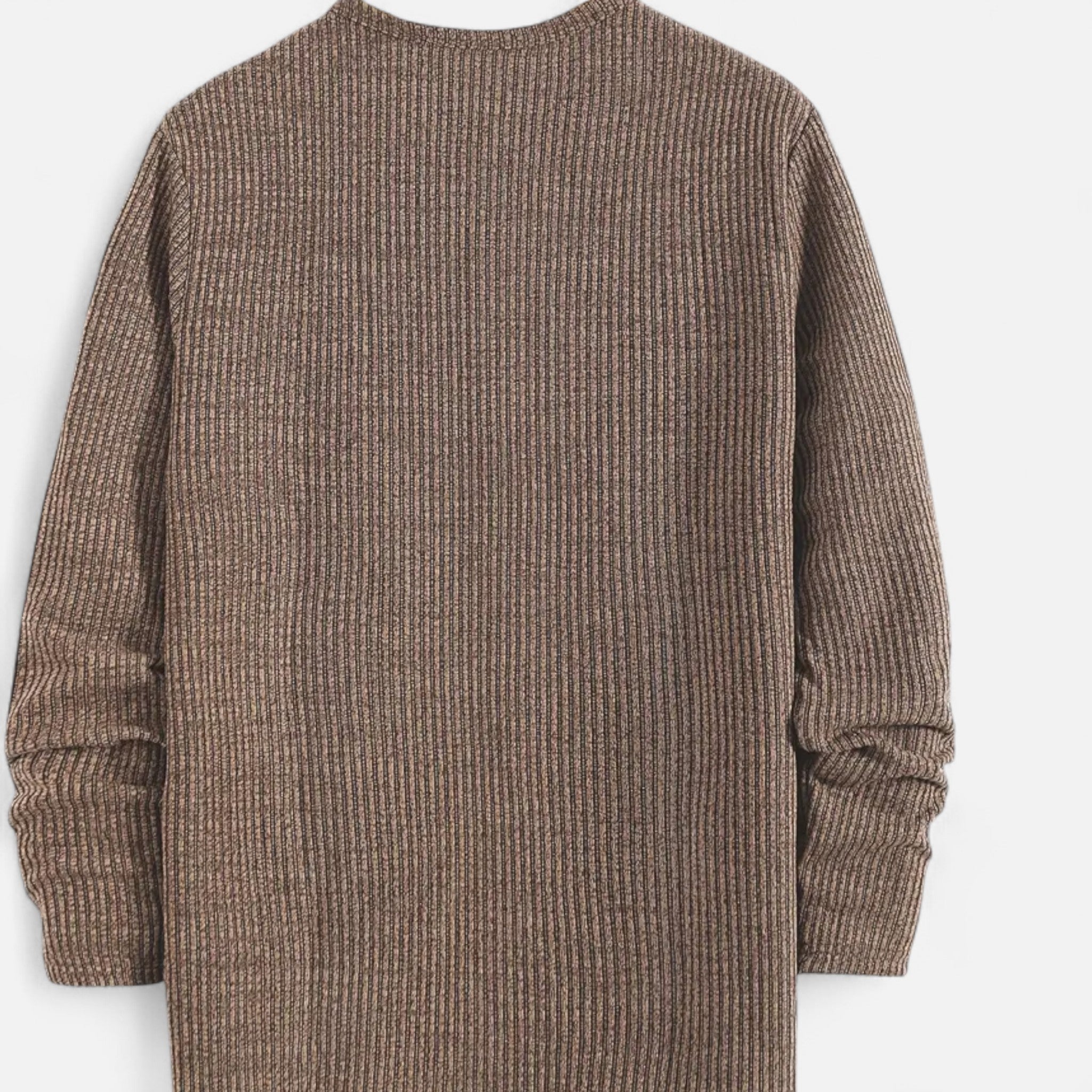 Valmonti | Men’s Cable-Knit Henley Sweater