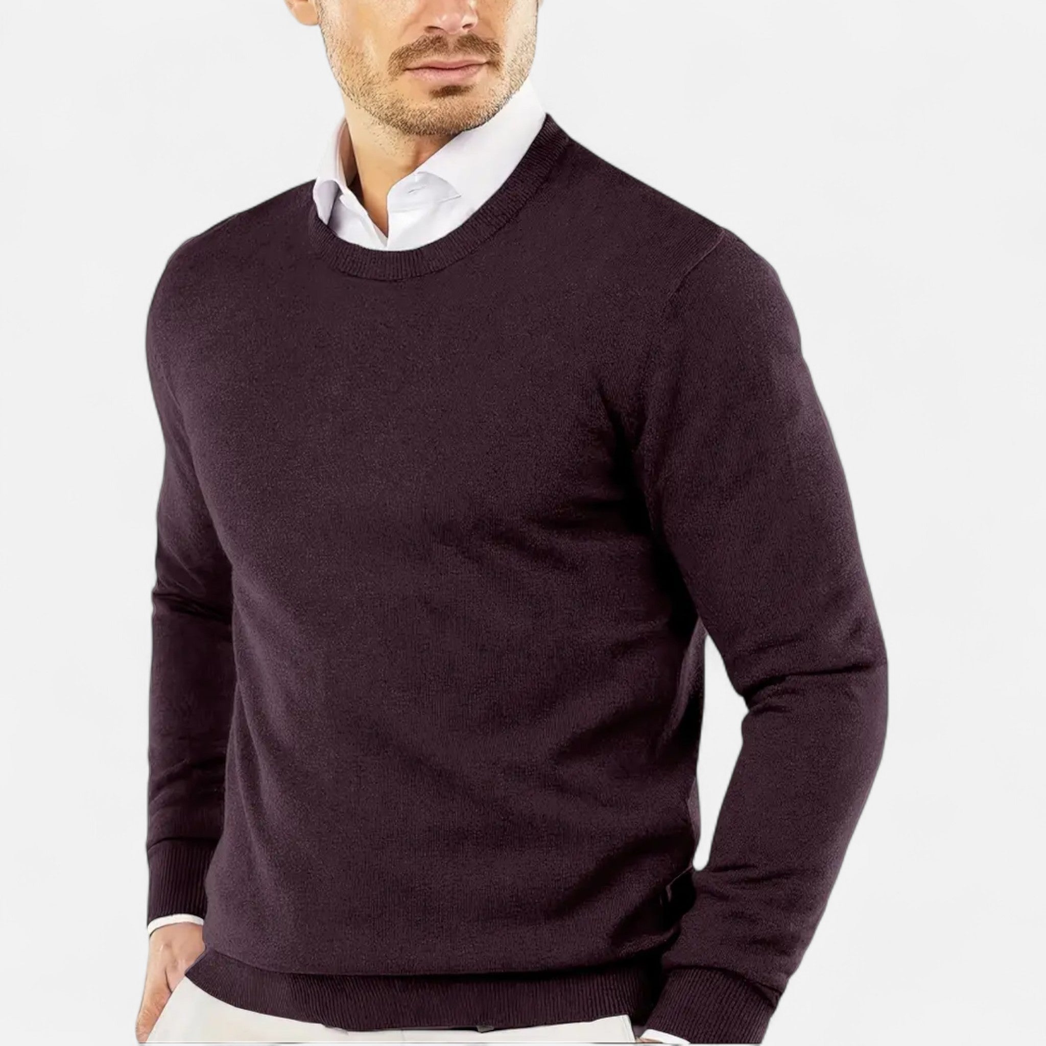 Valmonti | Men’s Round Neck Knit Sweater