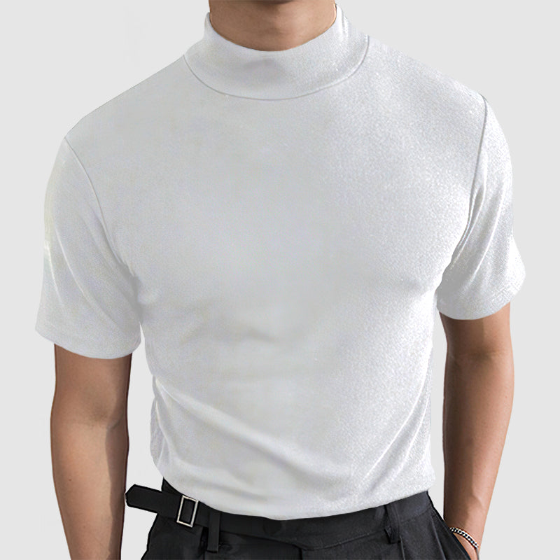Men’s Luxurious Stretch Cotton T-Shirt Comfortable Everyday Casual Tee for All Seasons in Black, White and Grey
