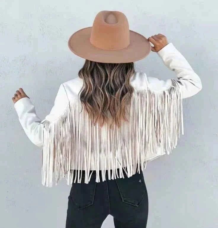 Women’s Western Fringe Jacket – Relaxed Statement Layer for Festivals and Casual Wear