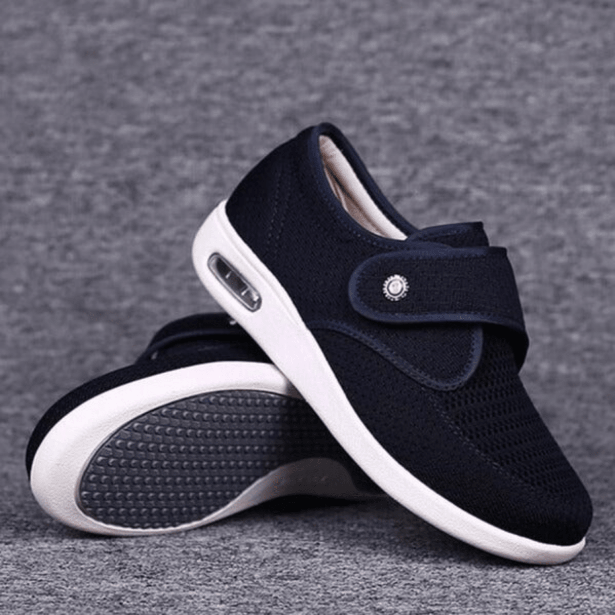 Zapatillas cómodas de mujer para caminar – Deportivas de malla con cierre de gancho y bucle y suela acolchada para el uso diario