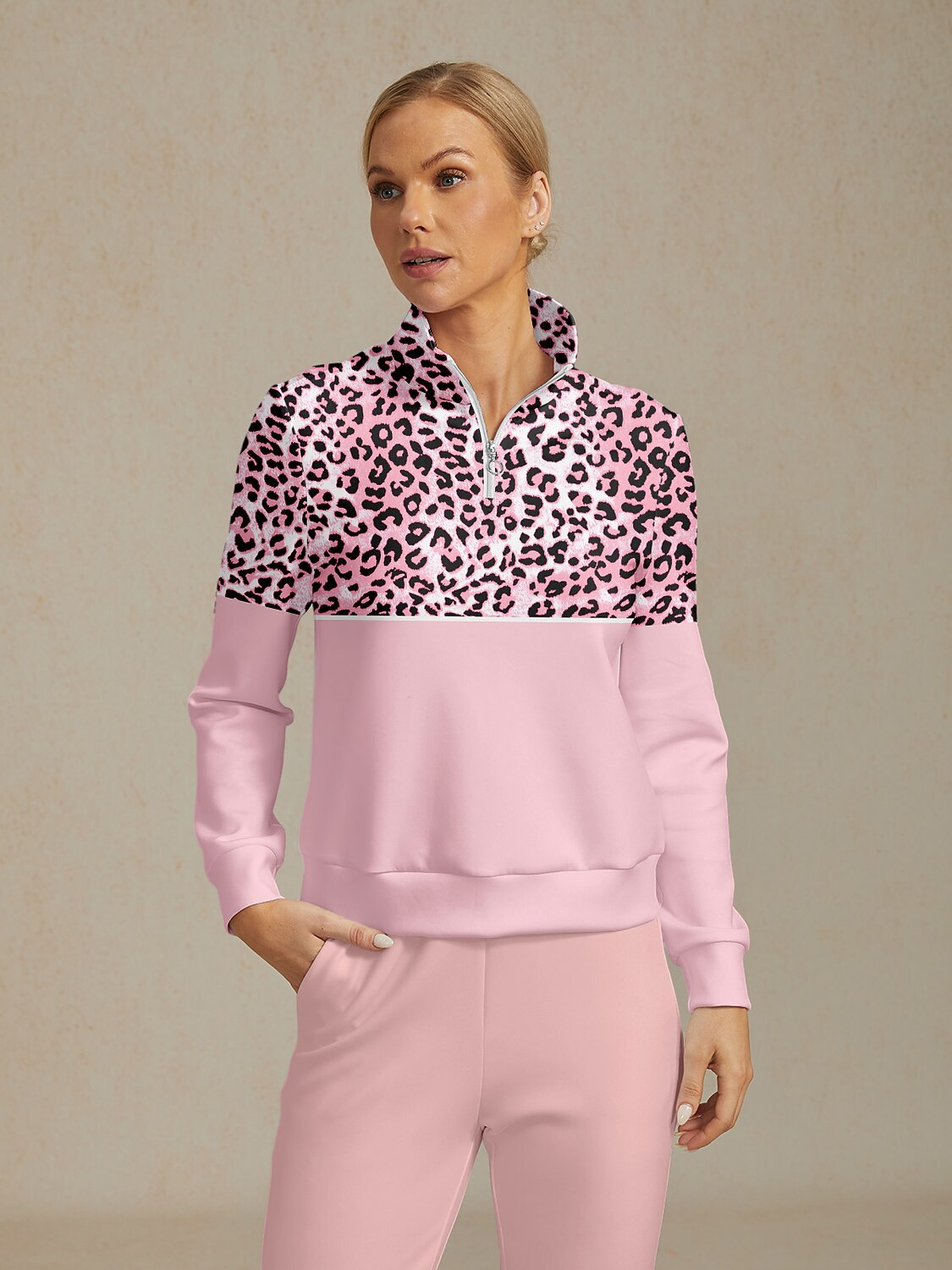 Savanna Motion cipzáras pulóver golfhoz – Szélálló, rugalmas kialakítás lélegző kényelemmel