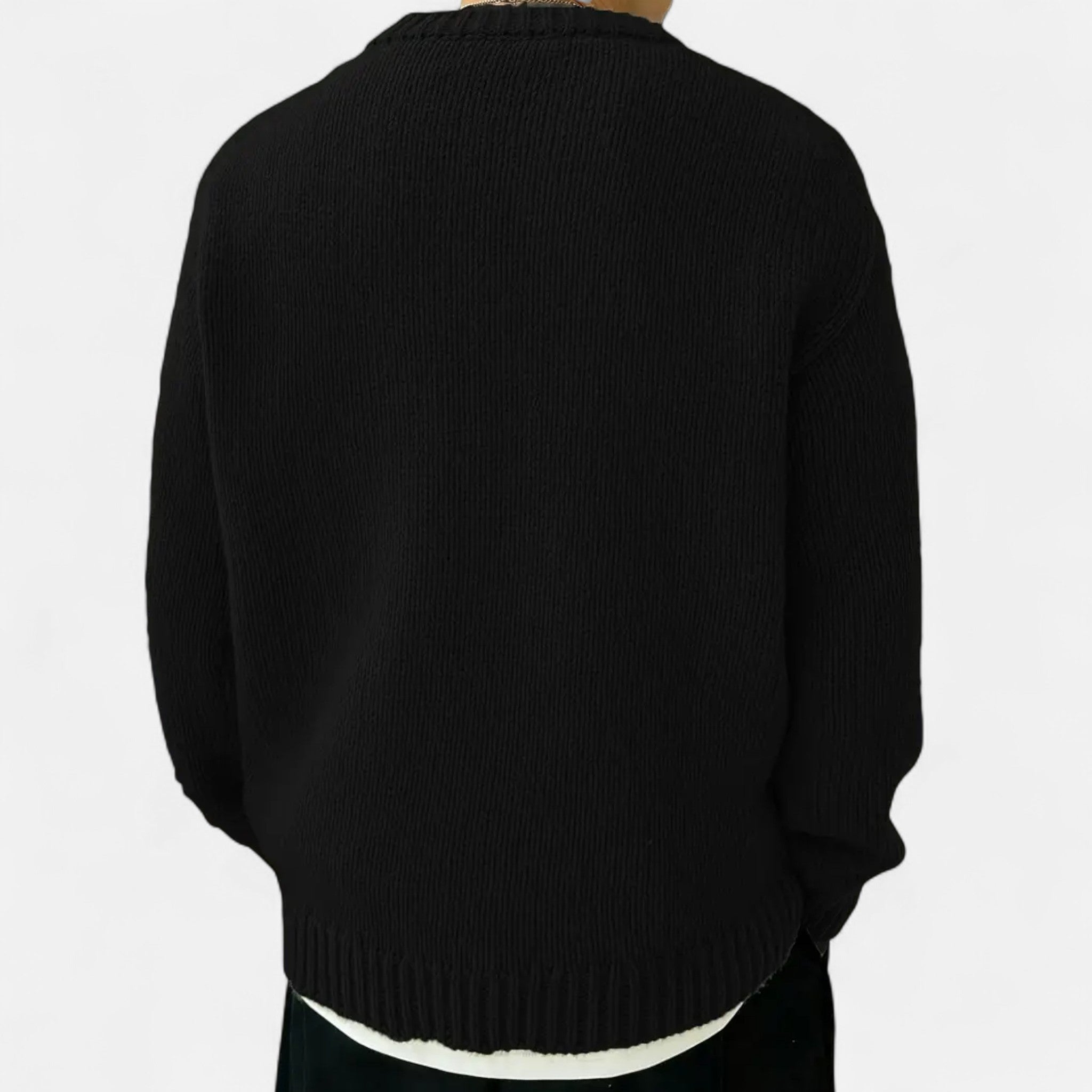 Valmonti | Men’s Solid Crew Neck Pullover