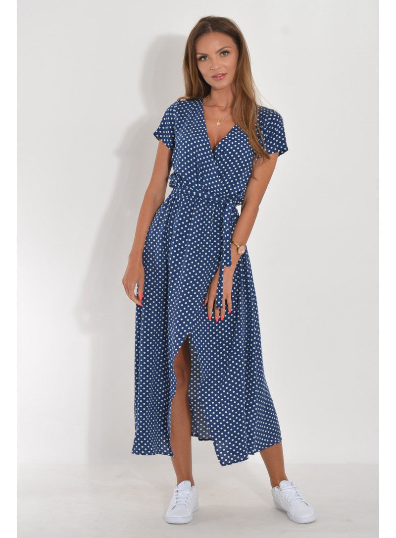 Vestido largo de verano estampado para mujer – fluido, transpirable, cómodo, elegante, corte en A, ideal para vacaciones y uso diario