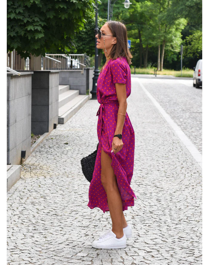 Vestido largo de verano estampado para mujer – fluido, transpirable, cómodo, elegante, corte en A, ideal para vacaciones y uso diario