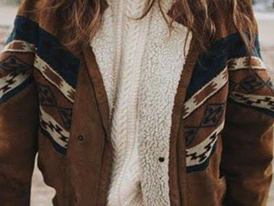 Naisten shearling-vuorattu boheemi talvitakki – lämmin kuviollinen rento kerros arkisiin syyspäiviin, viikonloppumenoihin, matkustamiseen ja kylmän sään tyyliin