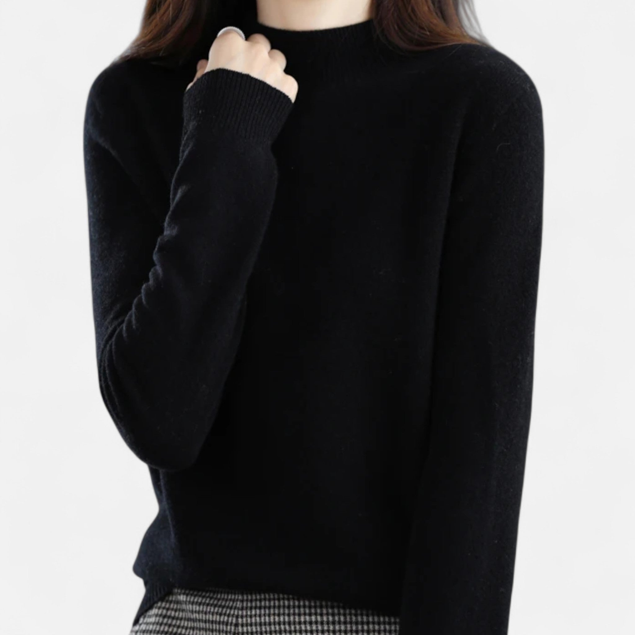 Valmonti | Women’s Pure Wool Half-Neck Sweater