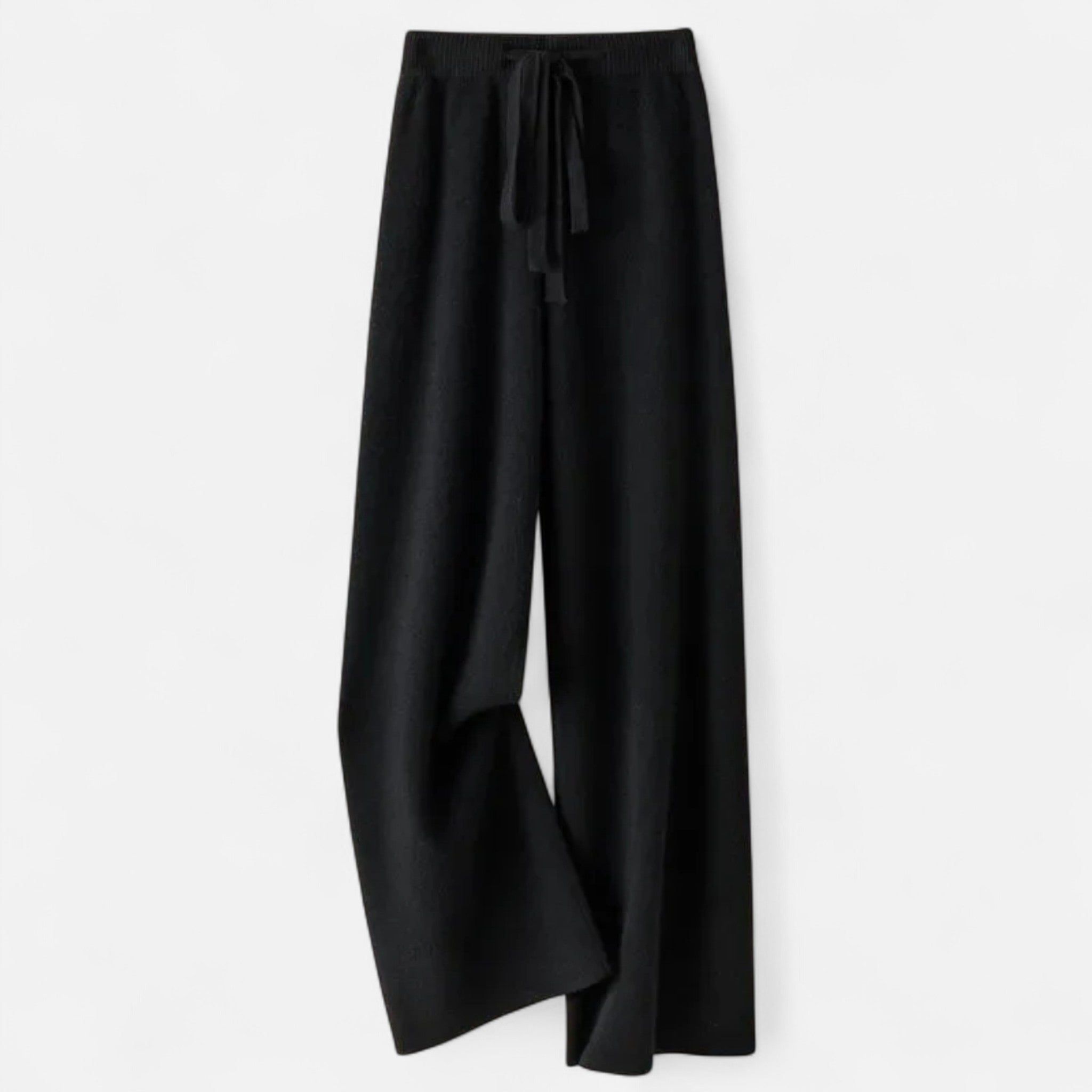 Valmonti | Women’s Knitted Trousers – High-Waist Straight-Leg Elegance