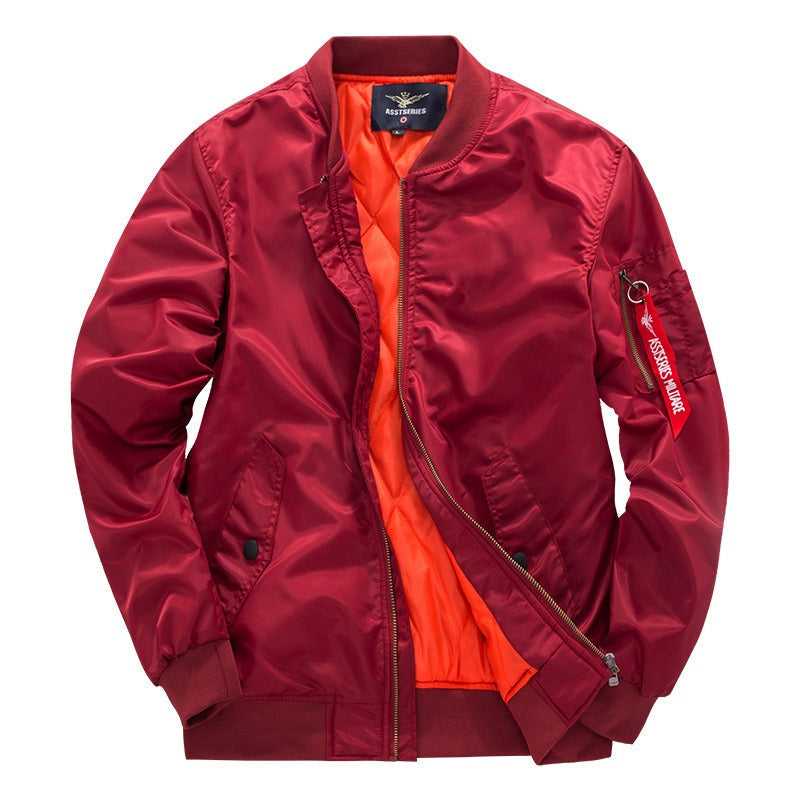 Giacca bomber da uomo – strato leggero con cerniera per un abbigliamento casual all’aperto