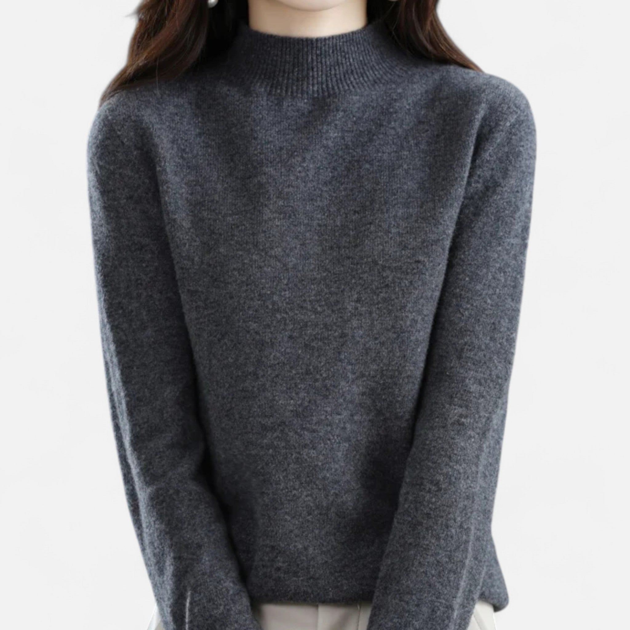 Valmonti | Women’s Pure Wool Half-Neck Sweater