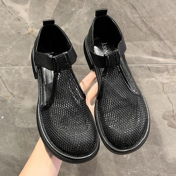 Dame åndbare mesh slip-on gåsko med komfortsål