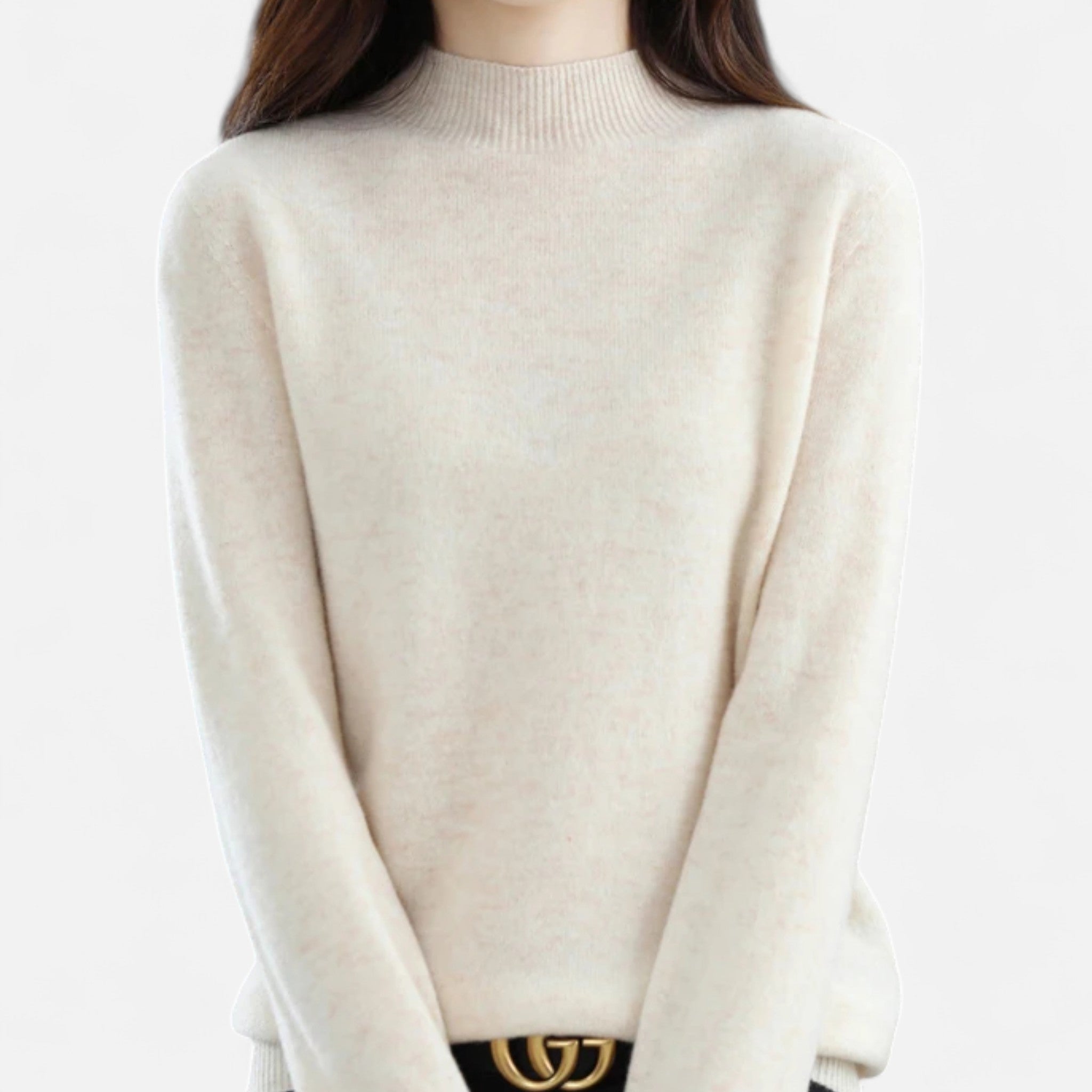 Valmonti | Women’s Pure Wool Half-Neck Sweater