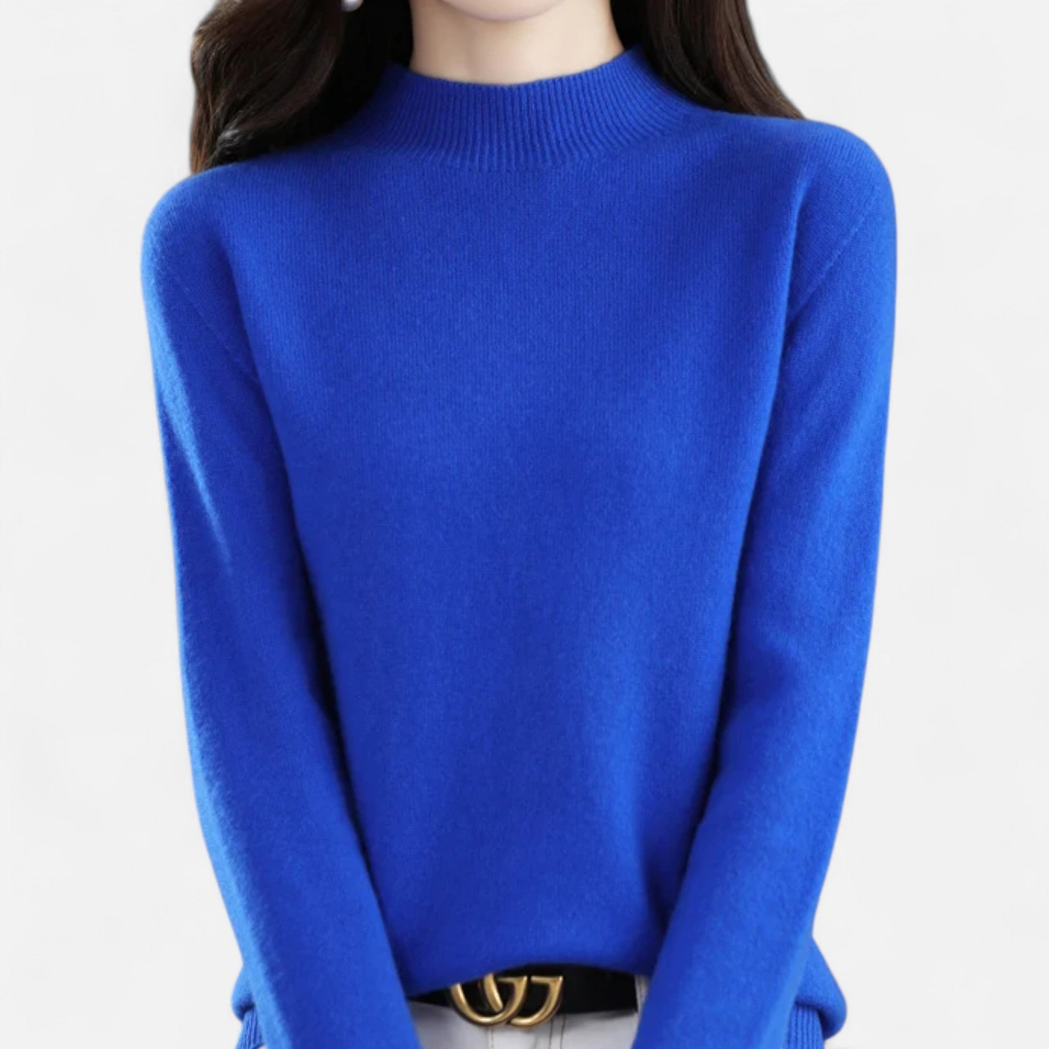 Valmonti | Women’s Pure Wool Half-Neck Sweater