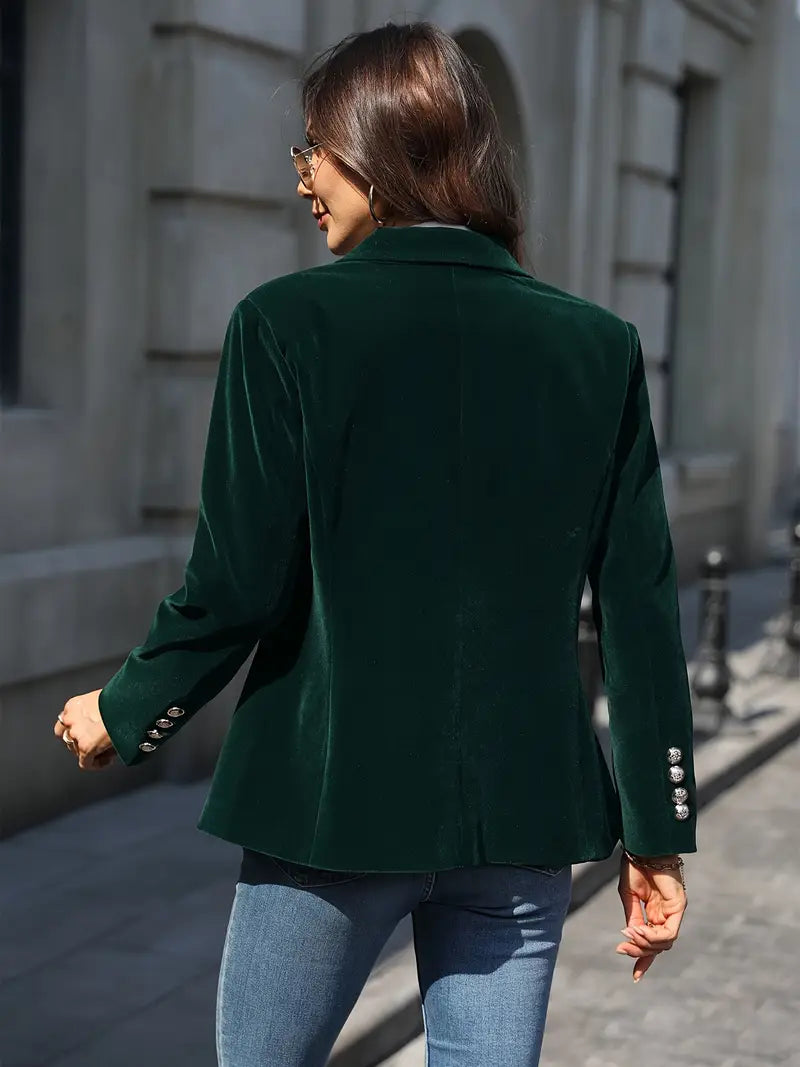 Dámské vypasované sako na jeden knoflík – klasické kancelářské sako pro smart casual i společenské příležitosti