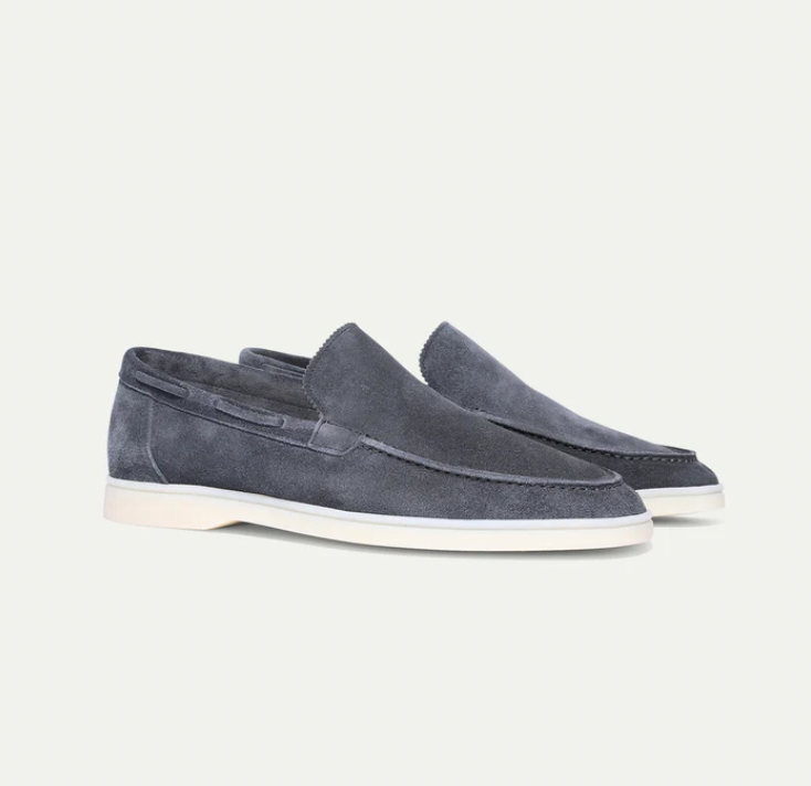 Mocassini da uomo in camoscio senza lacci Scarpe da guida smart casual